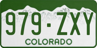 CO license plate 979ZXY