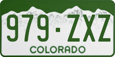 CO license plate 979ZXZ