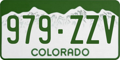 CO license plate 979ZZV