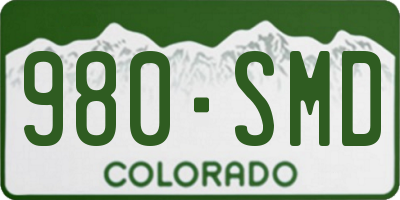 CO license plate 980SMD