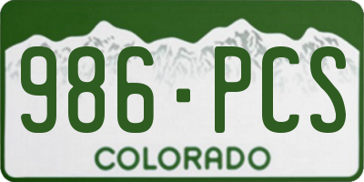 CO license plate 986PCS