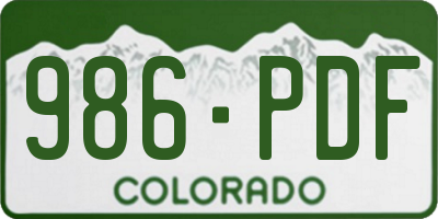CO license plate 986PDF