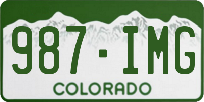 CO license plate 987IMG