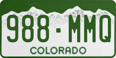 CO license plate 988MMQ
