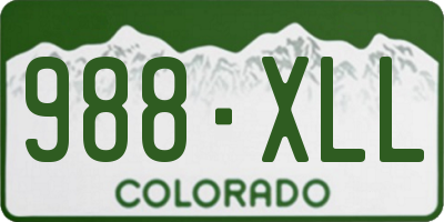 CO license plate 988XLL