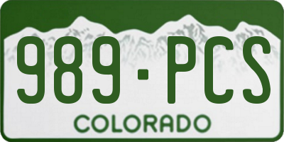 CO license plate 989PCS
