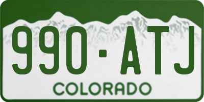 CO license plate 990ATJ