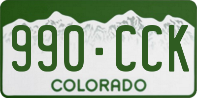 CO license plate 990CCK