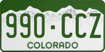 CO license plate 990CCZ
