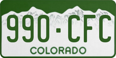 CO license plate 990CFC