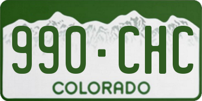 CO license plate 990CHC