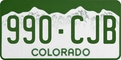 CO license plate 990CJB