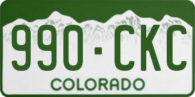 CO license plate 990CKC