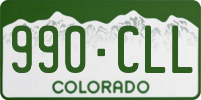 CO license plate 990CLL