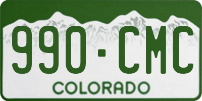 CO license plate 990CMC