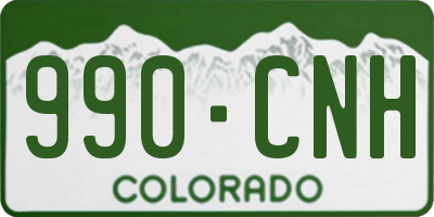 CO license plate 990CNH