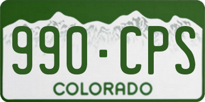CO license plate 990CPS