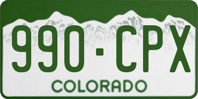 CO license plate 990CPX