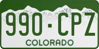 CO license plate 990CPZ
