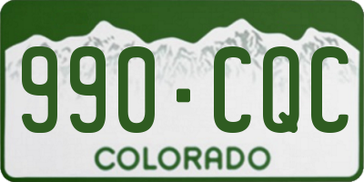 CO license plate 990CQC