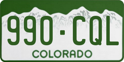 CO license plate 990CQL