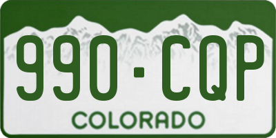 CO license plate 990CQP