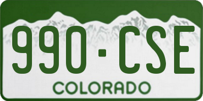CO license plate 990CSE