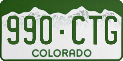 CO license plate 990CTG