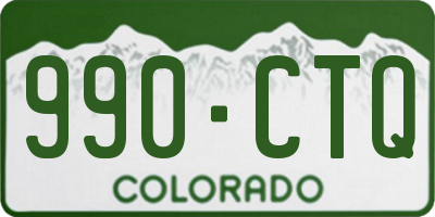 CO license plate 990CTQ