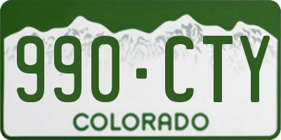 CO license plate 990CTY