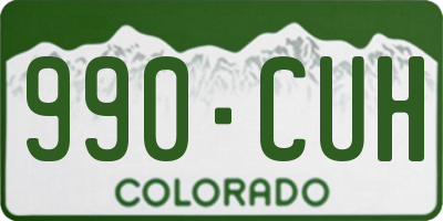 CO license plate 990CUH