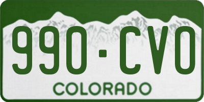 CO license plate 990CVO