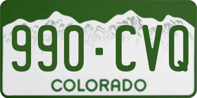 CO license plate 990CVQ