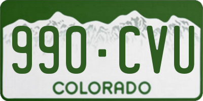 CO license plate 990CVU