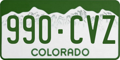CO license plate 990CVZ