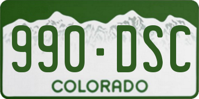 CO license plate 990DSC