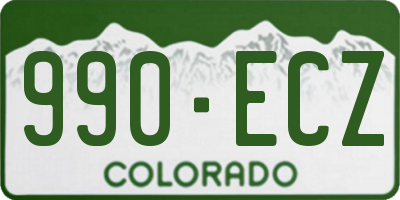CO license plate 990ECZ