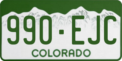 CO license plate 990EJC