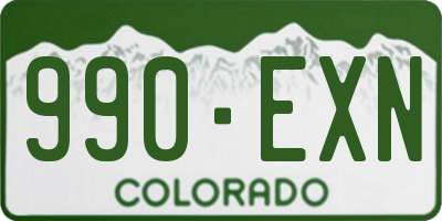 CO license plate 990EXN