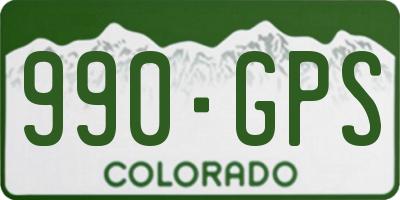 CO license plate 990GPS