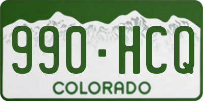 CO license plate 990HCQ