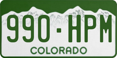 CO license plate 990HPM