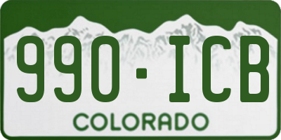 CO license plate 990ICB