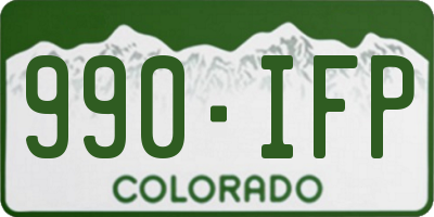 CO license plate 990IFP