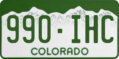 CO license plate 990IHC
