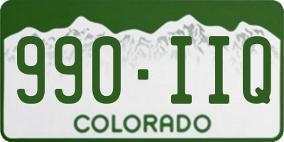 CO license plate 990IIQ