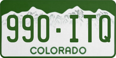 CO license plate 990ITQ