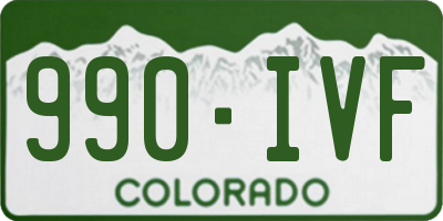 CO license plate 990IVF