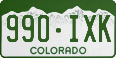 CO license plate 990IXK