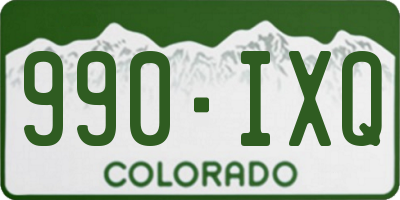 CO license plate 990IXQ